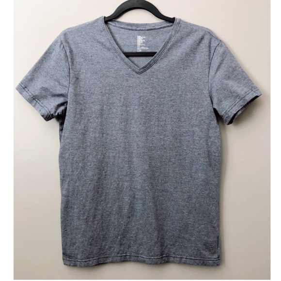 (MENS) H&M | Heathered V-Neck Tee - Picture 3 of 5